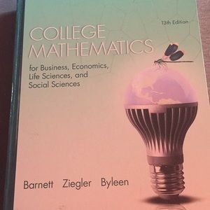 Pearson College Mathematics For Business